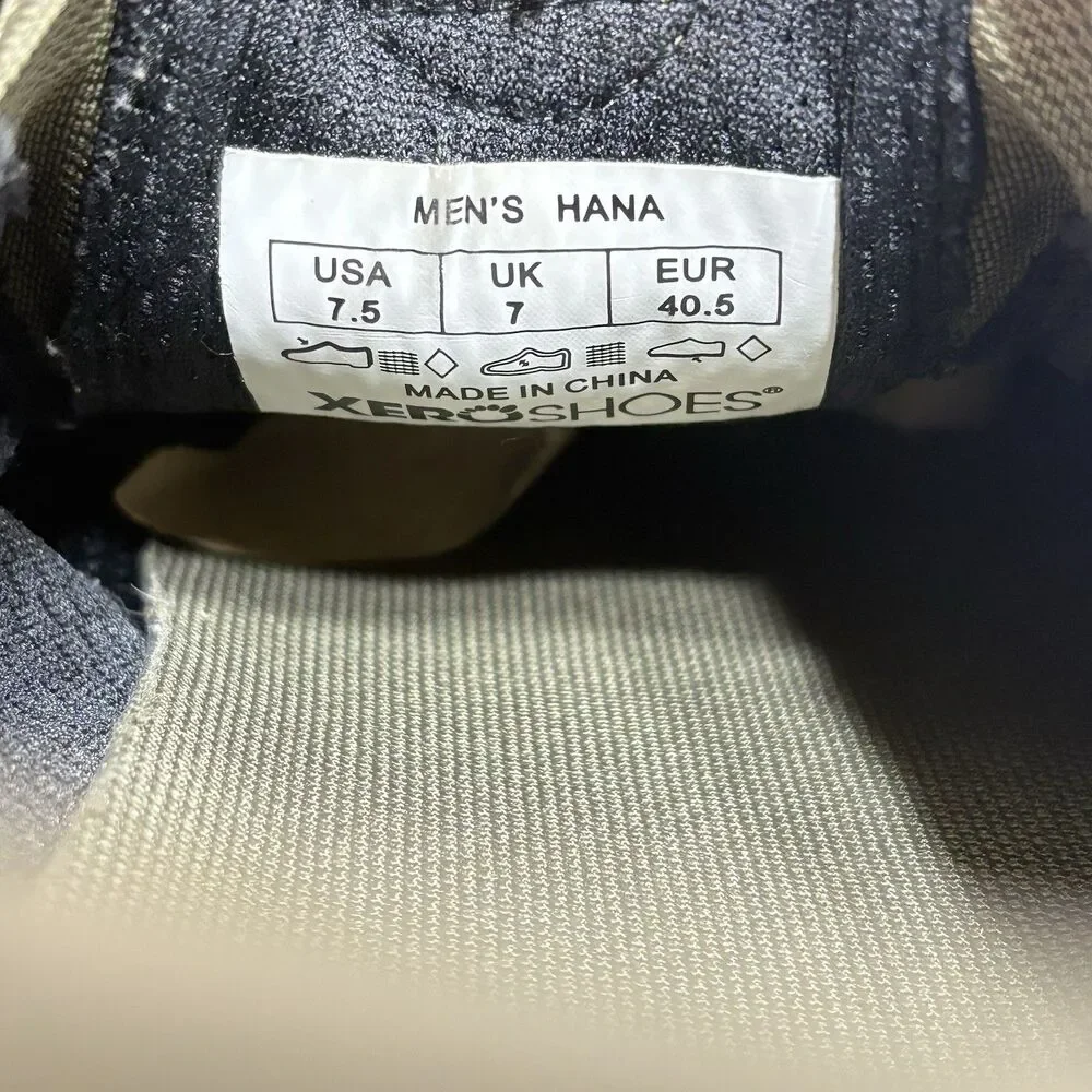 Xero Shoes Hana Shoes Canvas Casual Mens US 7.5 Minimalist Barefoot Comfort
